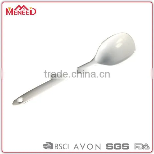 100% Melamine Chef Used Long Handle White Color Tasting Spoon photo-5