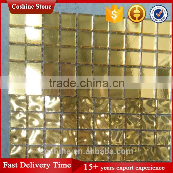 Popular Wall Covering Starbright Glass Gold Mosaic Tile photo-3