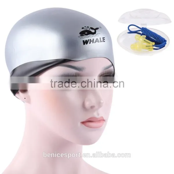 Wholesale Silicone Swim Caps OEM/ODM Elastic Waterproof Soft Swimming Caps Novelty Swim Hats Bathing Cap Logo Printin (CAP-1200) photo-2