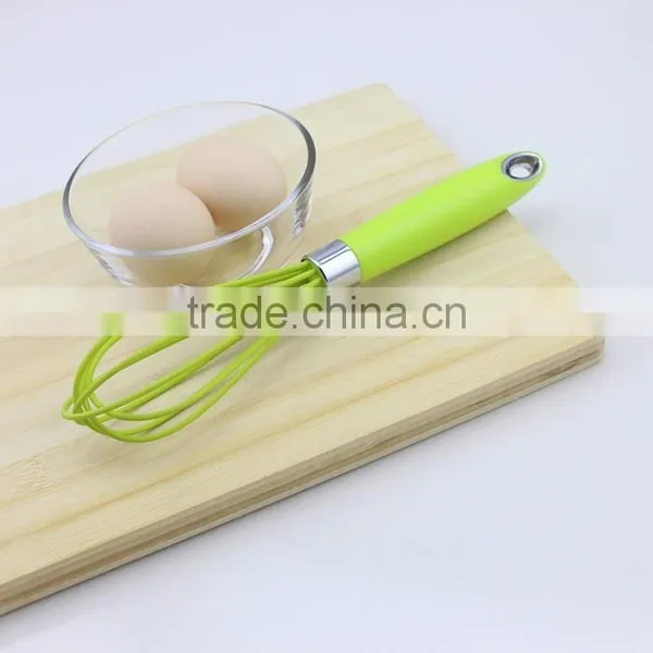 Green Silicone 5 Wire Loops Mini Wire Whisk for Egg photo-6