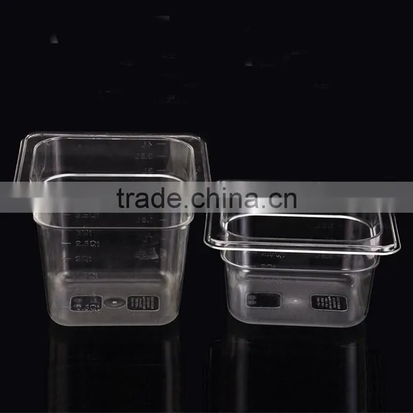 Plastic pc 1/6 Size gn Food Container/gastronormic Food Pan photo-2