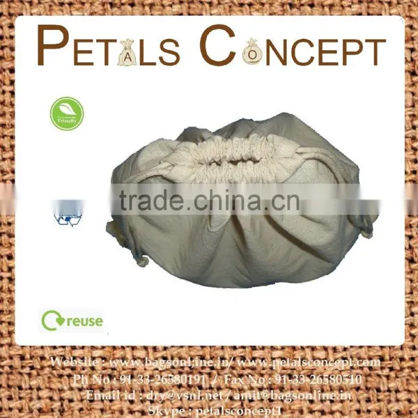 Cheap Low Cost Packaging Bag Made From Raw Cotton 150 Gsm Natural Fabric photo-4