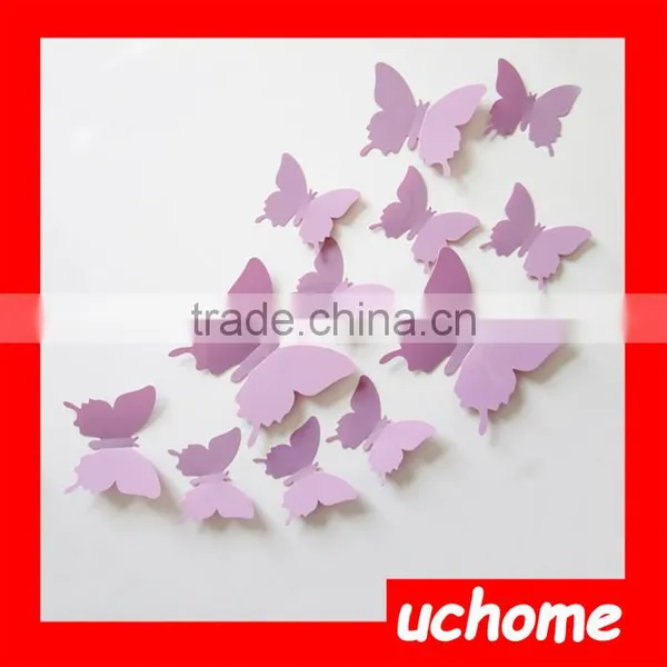 UCHOME Butterfly Mirror Sticker 3D PS Mirror Sticker Acrylic Wall Sticker photo-3
