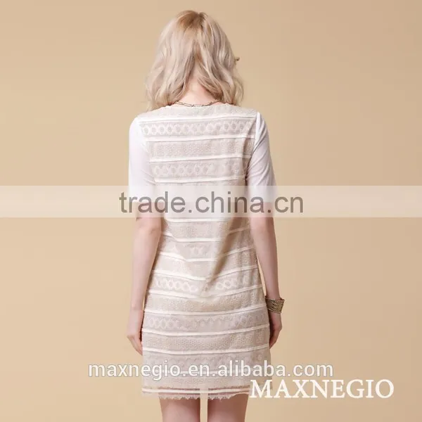 Modern Lace Matching Long Sleeve Celebrity Mini Dress photo-3