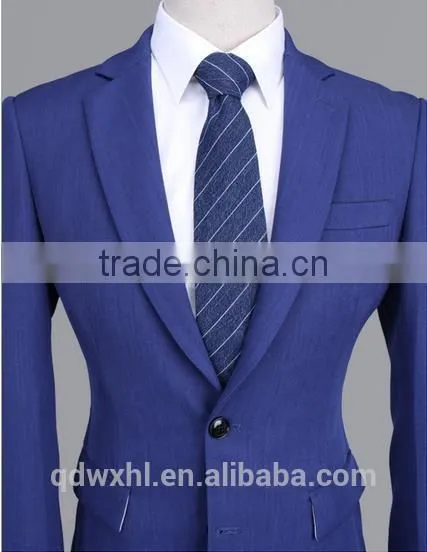 Newest Design High Quality Best Price Blue Colour Men Suits Fashion photo-2