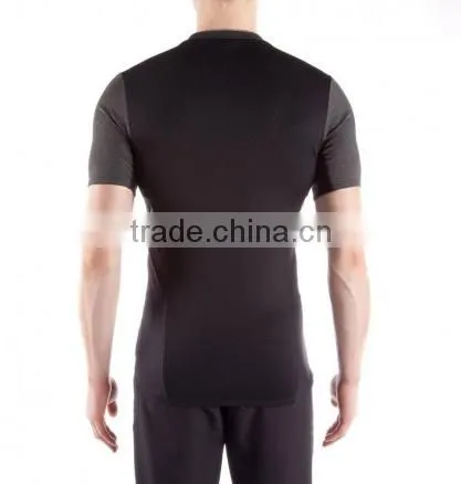 Hot Sale 100% Polyester Blank Custom Dry Fit Slim Gym Sports Marathon Running Promotion t Shirt Wholesale Cheap photo-3