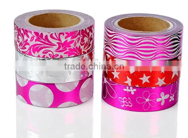 6 Pure Colors Washi Tape One Set Adhesive Paper Decorative Adhesive Paper photo-3