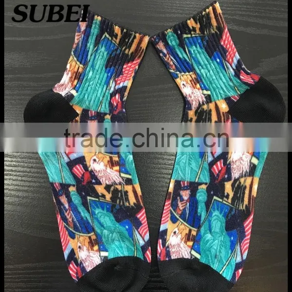 Cheap Custom Printing Dye Sublimation Sport Compression Socks photo-3