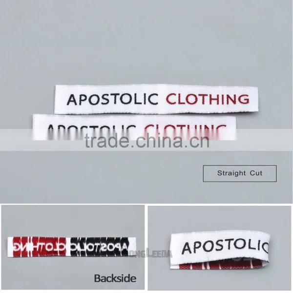 Customized Garment Shoe Labels/woven Labels/embroidered Tag Width Below 2.5cm WEF-001 photo-2