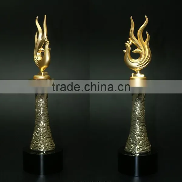 2017 New Design Gold Plated Chanticleer Trophy Business Gift photo-4