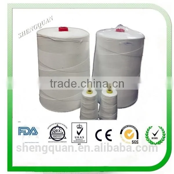 Polyester Twisted Yarn Fabric Dyed Yarn for Polyester Sewing Thread/100% Cone Polyester Thread or Spun Polyester Sewing Thread