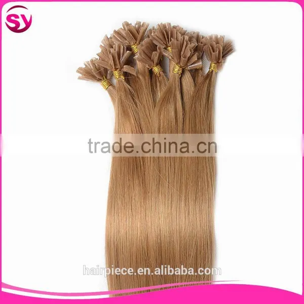 Different Color Fashion Style Pre-bonded Hair 8A Grade Straight Brazilian Virgin Hair U Tip Hair in Extension photo-4