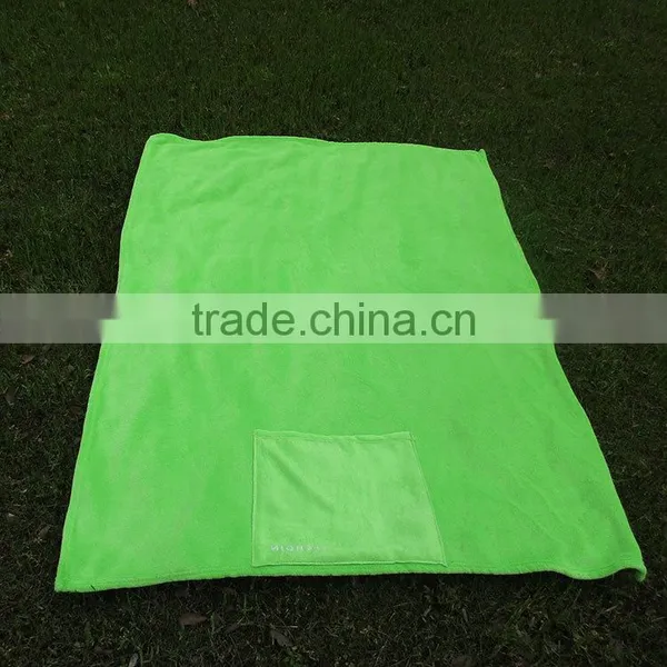 Promotion Gift Creative Idea 2 in 1 Pillow Blanket Embroidery Logo Coral Fleece Ultra Soft Travel Blanket Into Pillow photo-3