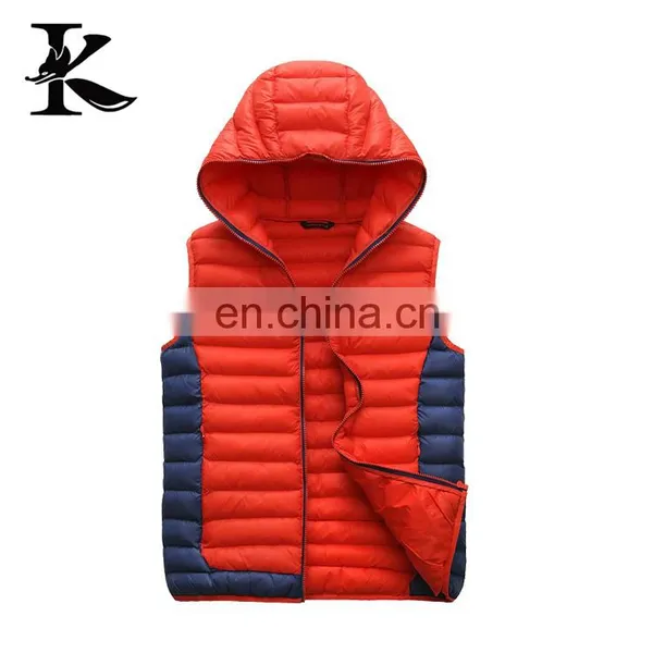 Outdoor Jacket Ultralight Down Vest Men Professional Factory OEM photo-4