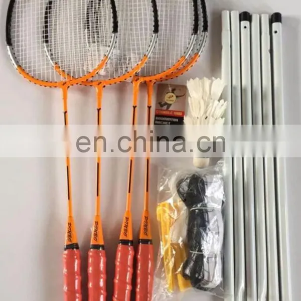4 Badminton Racket Beach Badminton Shuttlecock Set With Net photo-6