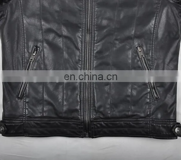 2015 Mens Handsome Last Design Leather Jacket photo-5