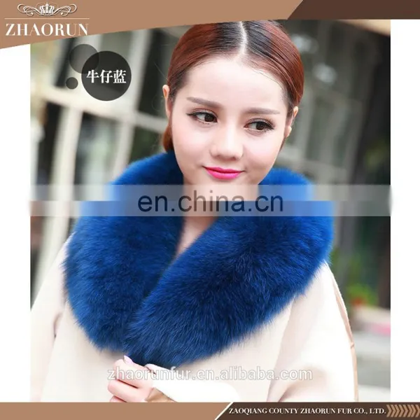 Factory Wholesale Price Real Fox Fur Collar for Garment photo-4