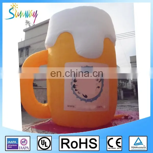 2017 Advertising Giant Inflatable Promotional Beer Cup, Giant Inflatable Beer Mug for Promotion photo-3
