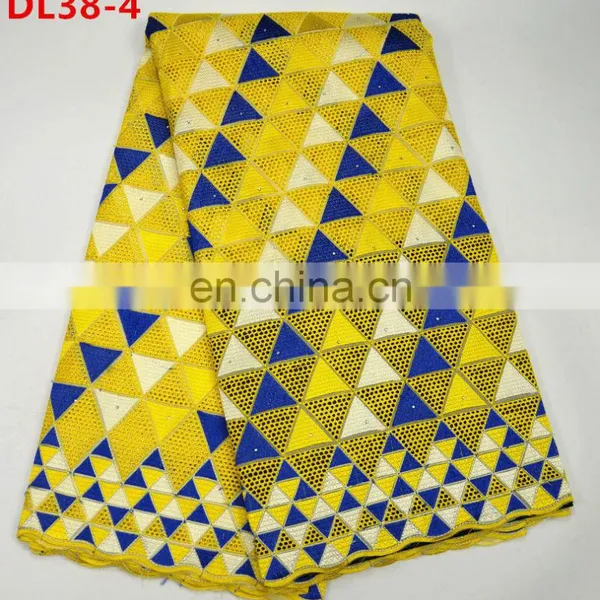 Higg Quality African Swiss Voile Lace Dry Lace Fabric for Clothes photo-4