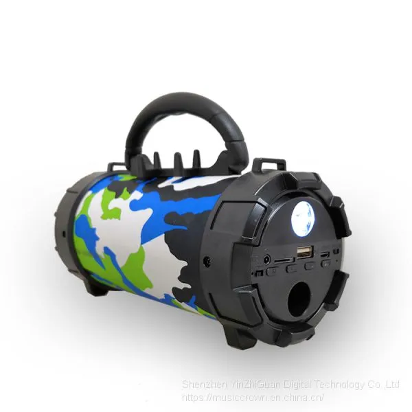 F18 Wireless Cylinder Bluetooth Speaker Card Support Outdoor Portable Flashlight Speaker photo-3