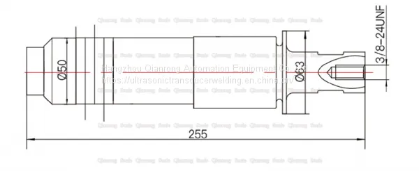 20 Khz 1500w 50mm Piezoelectric Ultrasonic Welding Transducer With Import Superior Ceramic Disc photo-2