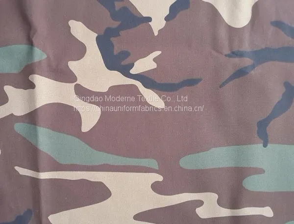 Durable Soldier Poly Cotton Digital Camouflage Uniform Fabric