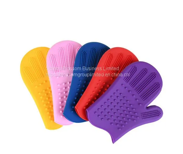 Silicone Pet Grooming Glove photo-2