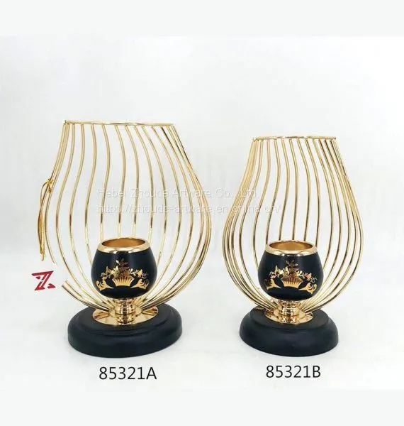 Modern Gold Metal Candle Holder From China
