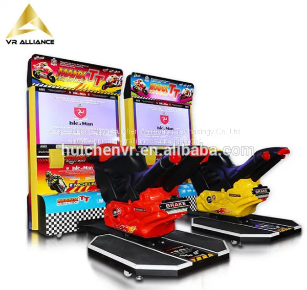 HuiChen Factory Coin Operated Car Racing Simulator Arcade Game Machine For Kids Entertainment photo-2