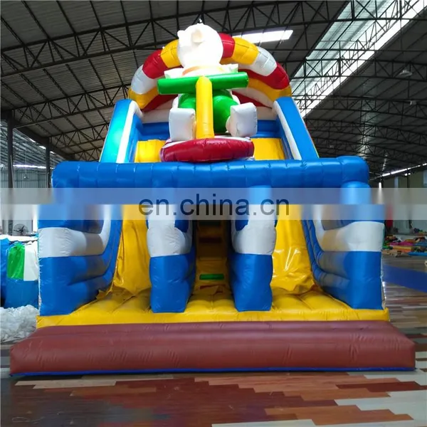 Outdoor Children Amusement Park Steamer Theme Inflatable Bouncy Slides For Sale photo-3