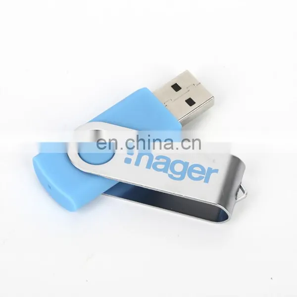 Factory Hot Selling Swivel u Disk Customized Logo Plastic Pendrive 16g 32gb Twister USB Flash Drive photo-5