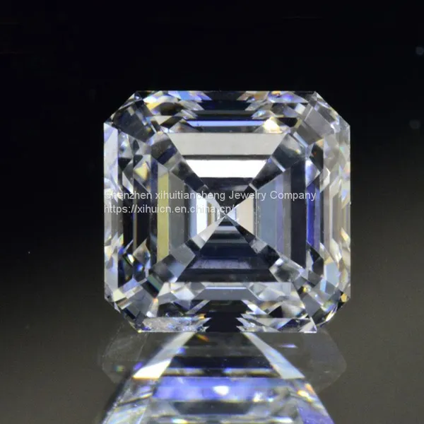 Directly Factory Price D Color Colorless Asscher Cut VVS1 Clarity Synthetic Loose Moissanite Diamond photo-2