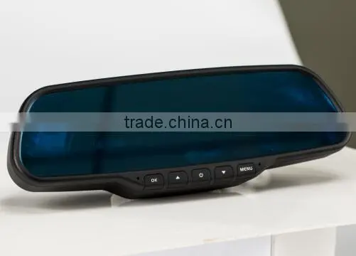 Dual Lens Car Dvr Full hd 1080P Car Camera With 5 INCH Rearview Mirror photo-2