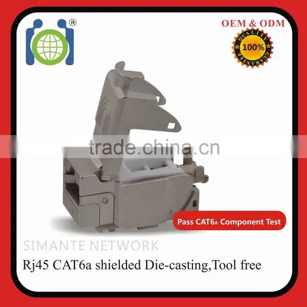 RJ 45 Keystone Jack Modul Cat.6a FTP 500 Mhz 10Gbit Vollgeschirmt photo-2