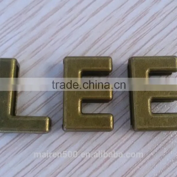 Vintage Metal Slide Letter Without Stones