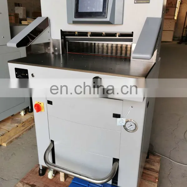 520 Hydraulic System China Paperguillotine Cutting Machine 520mm Hydraulic Paper Cutting Machine photo-4