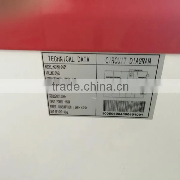 -18 Degree Sliding Glass Door Ice Cream Chest Freezer photo-5