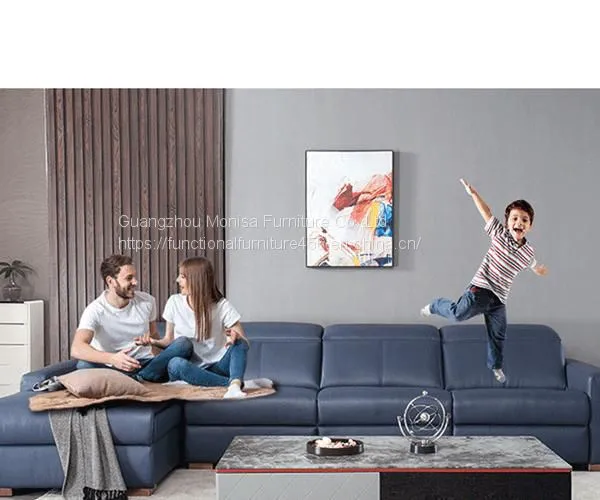 Corner Sofa Combination Italian Simple Sofa Multifunctional Leather Art Living Room Space Electric Leather Sofa Cabin photo-3