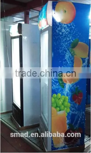 318L 368L Glass Refrigerator,Upright Showcase,Beer Refrigerator photo-3