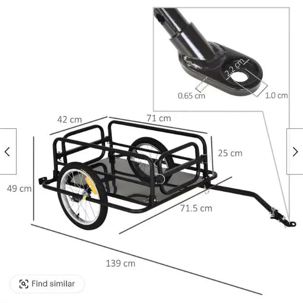 Bicycle Trailer, Bicycle Trailer, Cargo Vehicle photo-5