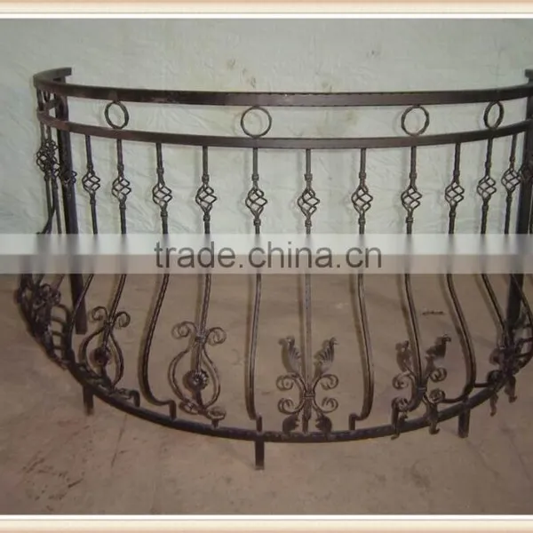 GYD-15B070 Simple Design Wrought Iron Balcony Handrail Fence photo-3