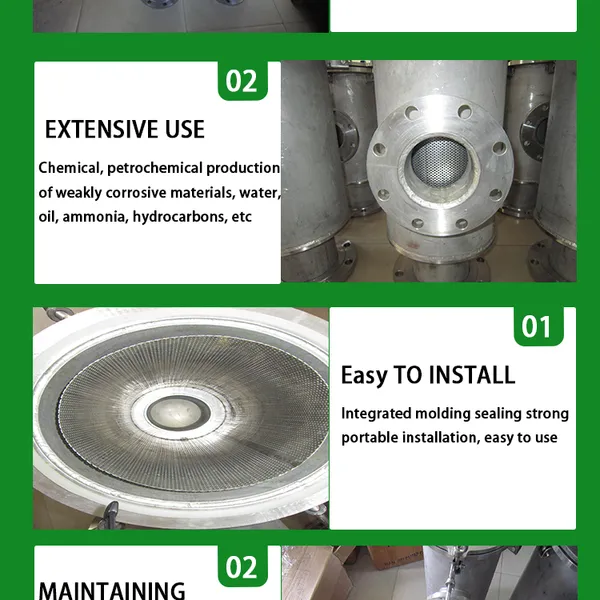 Stainless Steel Liquid Paper Pulp Magnetic Strainer Filter With Flange photo-2