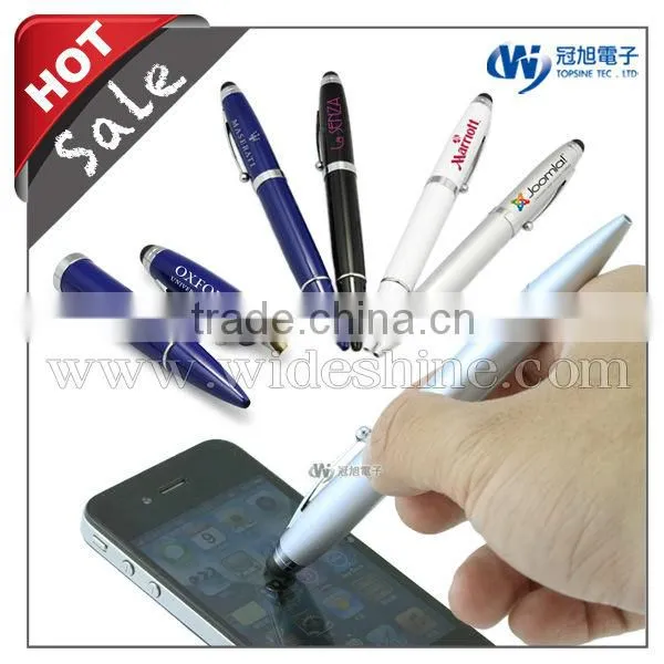 Multi Function Pen Drive , Capacitive Stylus With Laser Pointer Led Light USB Drive , Best Selling 2014 photo-2