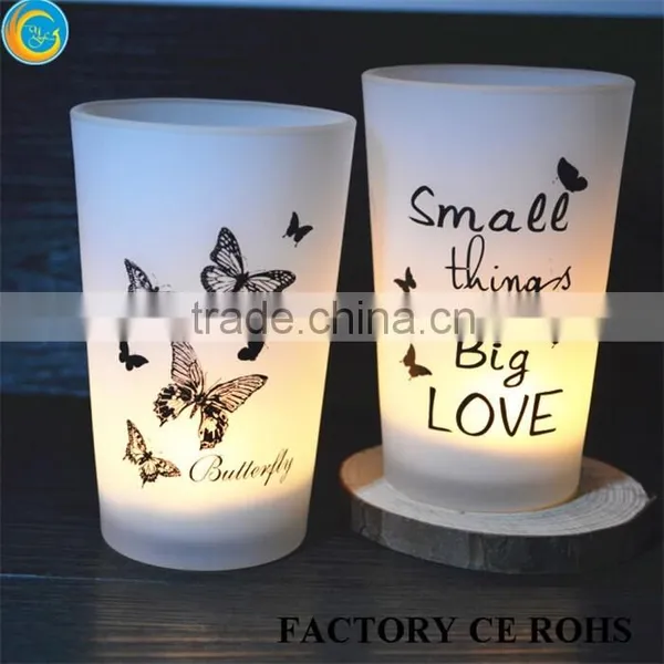 Popular Words Candle Holder Black and White Design / Float for Oil Candle photo-4
