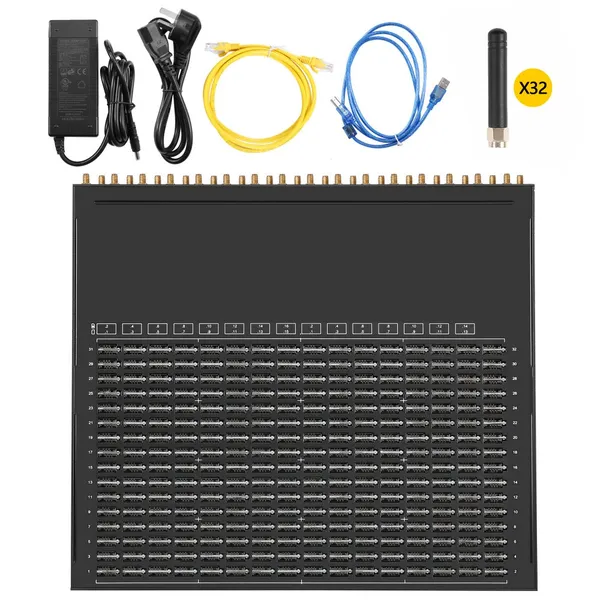 SK32-512 Ports Enough SMS Gateway 2G M26 Bulk Sms Multi Slots Modem 32 Ports 512 Sims Change IMEI SImbox Terminal Sms Gateway photo-3