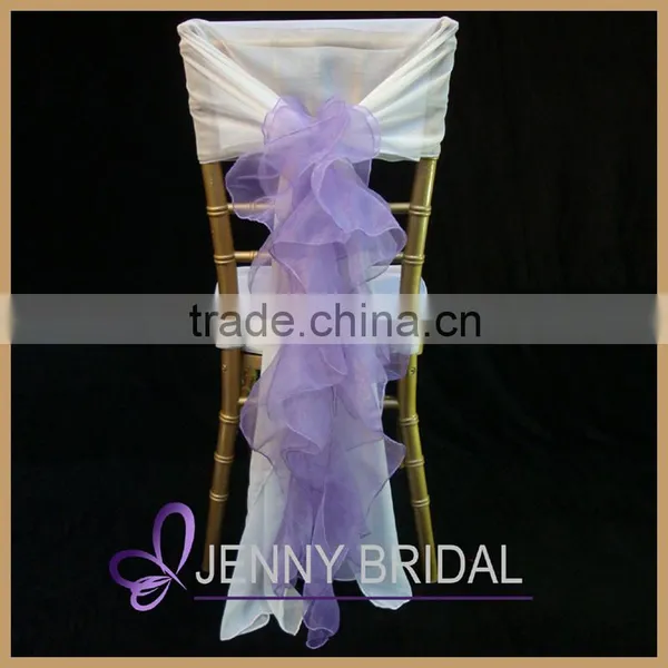 C003E China Wholesale Light Pink Blush Organza Cheap Chair Covers for Sale photo-3