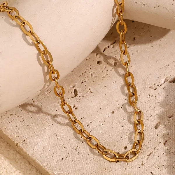 Custom OEM Stainless Steel Necklace 0.5mm Thickness 18-30 Inch Length Matte Finish Factory Direct photo-3