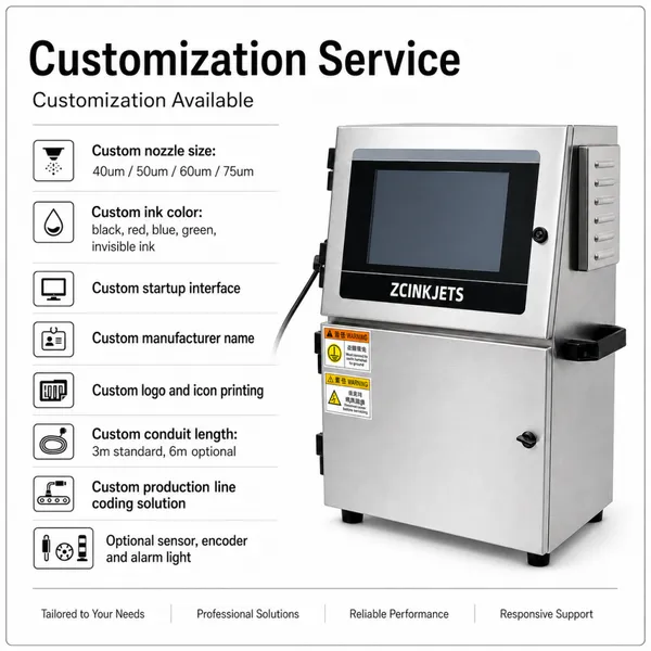 Food Bag Continuous Inkjet Printer CIJ Date Batch Code Expiry Date Coding Machine for Packaging Line photo-4