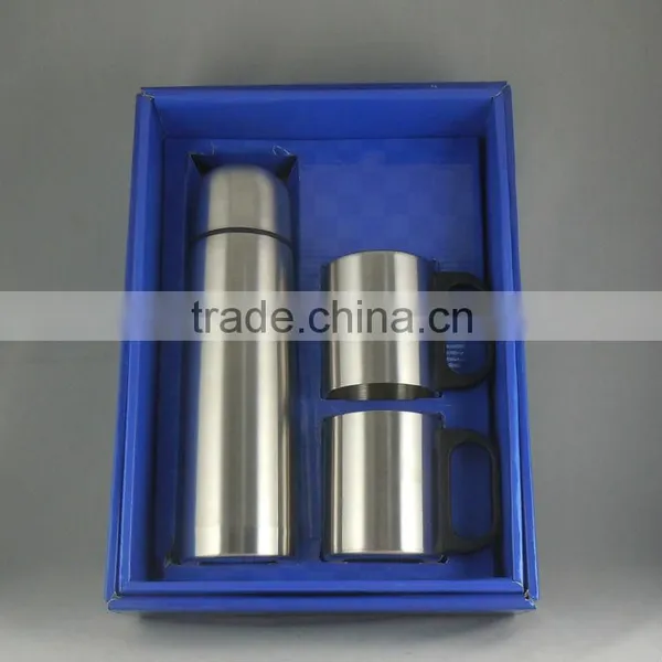 Stainless Steel Vacuum Flask and Coffee Mug Travel Sets