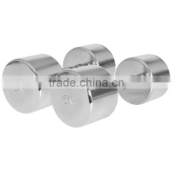 Home Gym Equipment Fixed Chromed Dumbbell